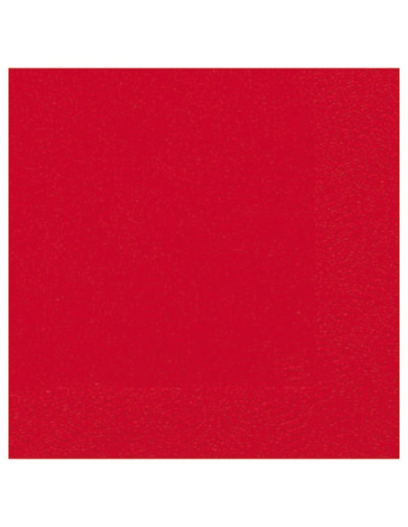 Lot 20 Serviettes Duni Rouges Serviettes jetables Duni rouges 33x33 cm - DUNI