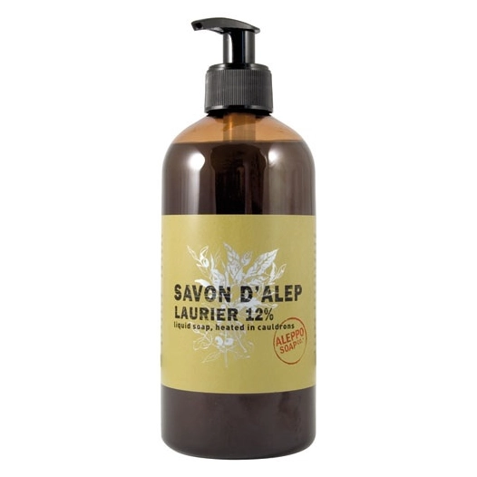 savon d'alep liquide 12% laurier 500 ml - aleppo soap