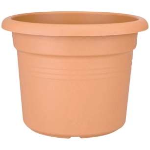 pot cylindre green basics d.45cm terre cuite doux - elho
