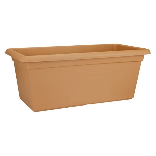 jardinière green basics 60cm terre cuite doux - elho