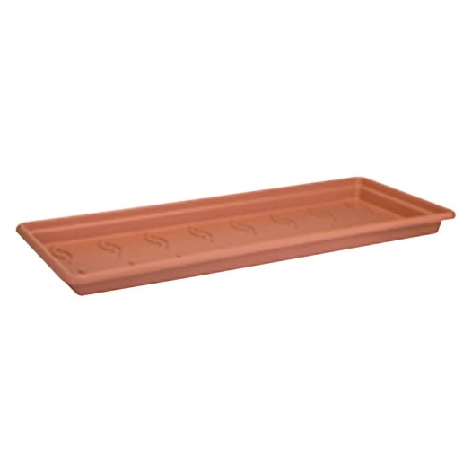 soucoupe jardinière green basics 60cm terre cuite doux - elho