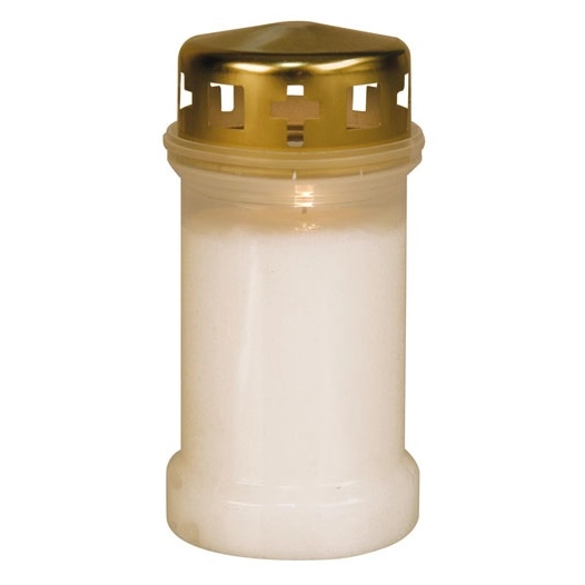 veilleuse d'extérieur blanche hauteur 130mm - ciergerie sud est