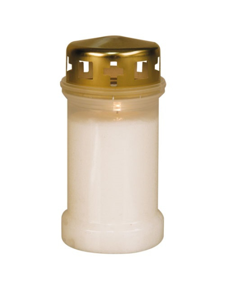 veilleuse d'extérieur blanche hauteur 130mm - ciergerie sud est