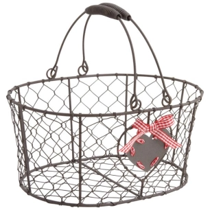 panier en métal avec 2 anses mobiles - aubry gaspard