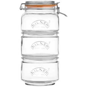 set de 3 bocaux empilables - kilner