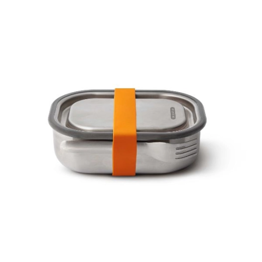 boîte aliment 0.6 l orange - inox - black blum