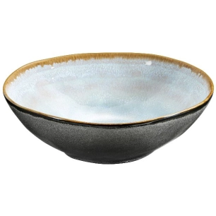 6 assiette creuse 19.5 cm - shadow aqua - medard de noblat