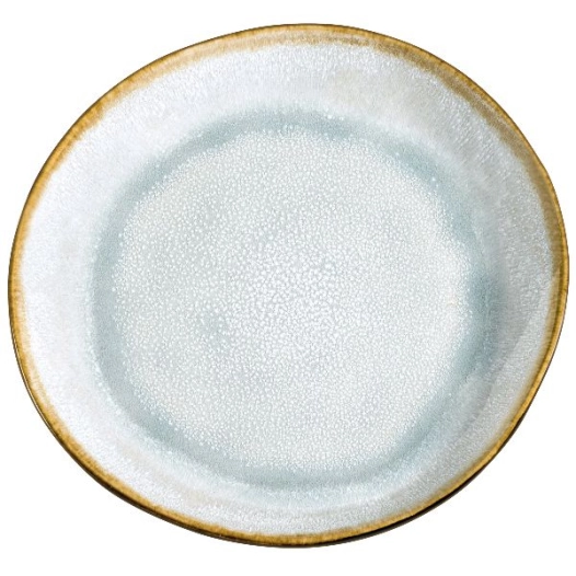 6 assiette plate 28 cm - shadow aqua - medard de noblat