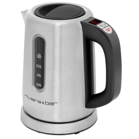 bouilloire 1 l inox satiné - sienna - bbt350 - riviera & bar