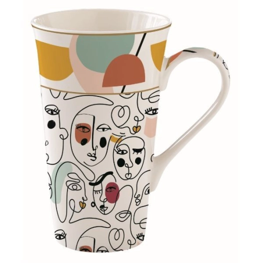 coffret mug géant 60 cl modernism - coffee mania - easy life