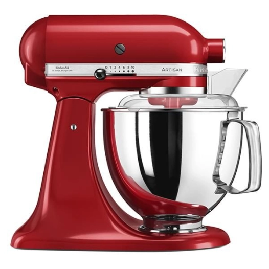 robot pâtissier 4.8 l sur socle rouge empire - artisan - 5ksm175pseer - kitchenaid