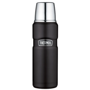 king bouteille isotherme 470 ml noir mat - thermos