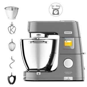 robot pâtissier chauffant - titanium chef pâtissier xl - kwl90009si - kenwood