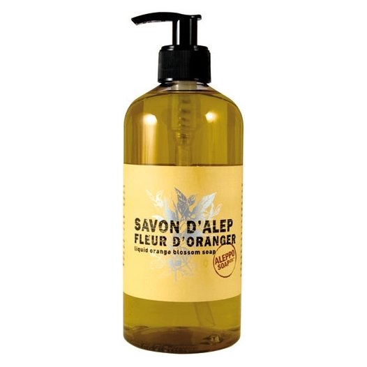 savon d'alep liquide à la fleur d'oranger 500 ml - aleppo soap