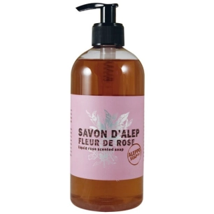 savon liquide d'alep parfumé à la rose 500 ml - aleppo soap