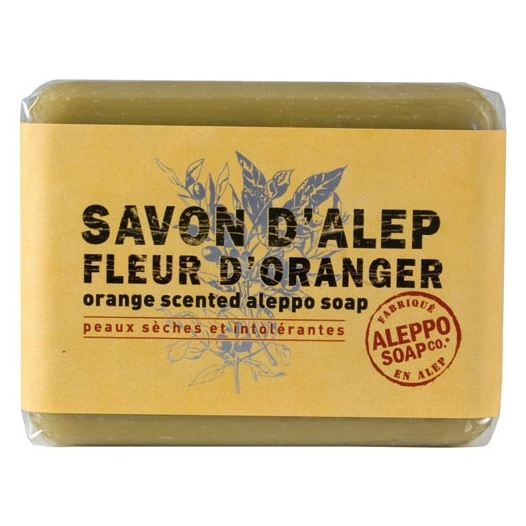 savonnette d'alep à l'oranger 100 g - aleppo soap