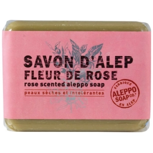 savonnette d'alep à la rose 100 g - aleppo soap