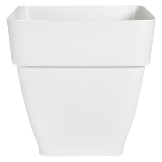 pot vibia campana carré 37cm blanc - elho