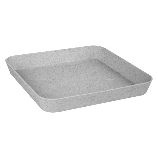 soucoupe loft carrée 22cm living ciment - elho