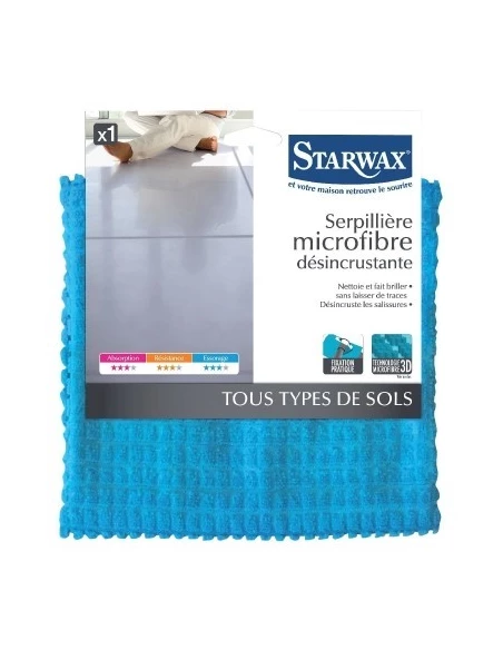 Serpillière microfibre désincrustante 70 x 50