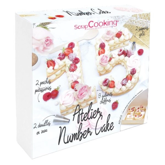 coffret complet - number cake - scrapcooking