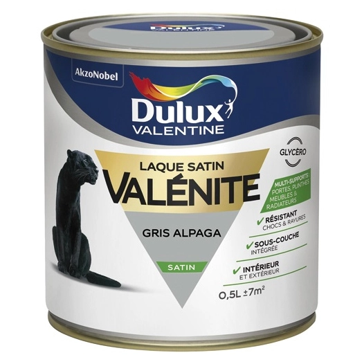 laque valenite satin 0.5l base clear (bc) - dulux valentine