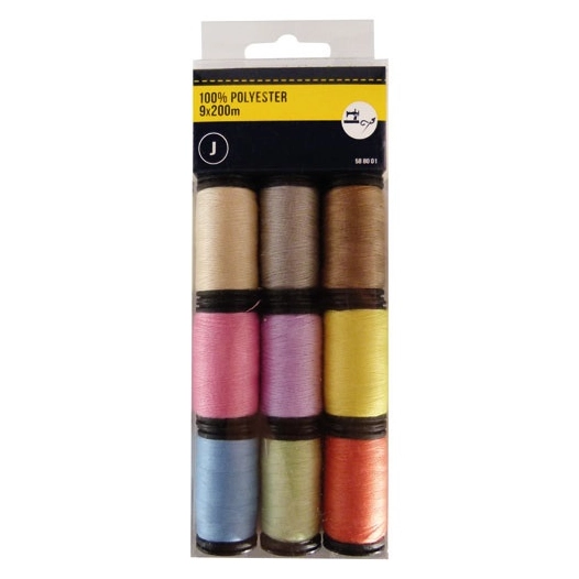 fil polyester assortis no2 9 x200m - style couture