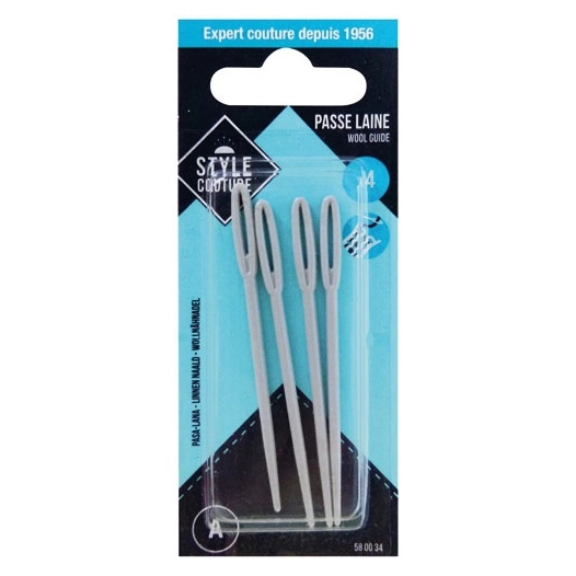 aiguille passe laine x4 a - style couture