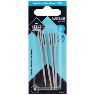 aiguille passe laine x4 a - style couture