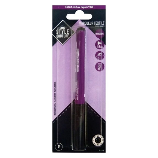 marqueur pour textile noir - style couture