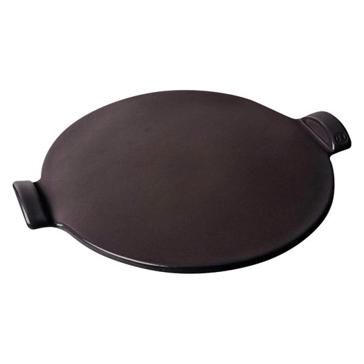 pierre à pizza 36.5 cm fusain - pizza stone - emile henry