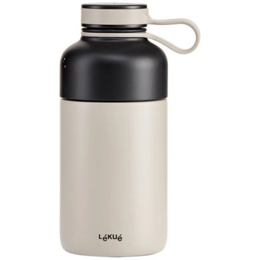 bouteille isotherme 0.3 l grise - bottle to go - lekue