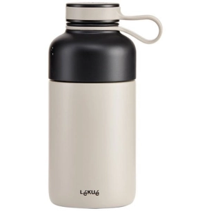 bouteille isotherme 0.3 l grise - bottle to go - lekue