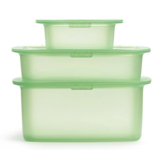 set 3 boîtes en silicone - reuse & reduce - lekue