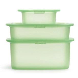 set 3 boîtes en silicone - reuse & reduce - lekue