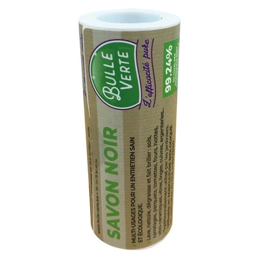 etiquette vrac x50 savon noir - bulle verte