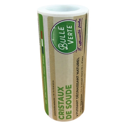 etiquette vrac x50 cristaux de soude - bulle verte