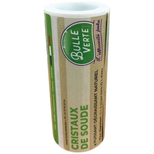 etiquette vrac x50 cristaux de soude - bulle verte