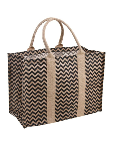 Cabas Jute Zébré Aubry Gaspard Robuste, écologique, style zèbre - aubry gaspard