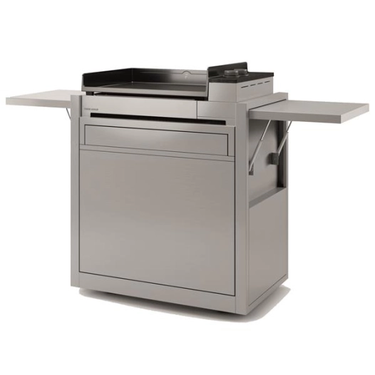 chariot inox pour plancha - premium 60 - chpif60 - forge adour