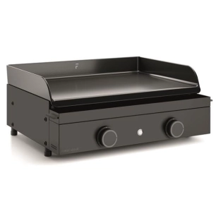 plancha gaz 60 cm 2 feux acier noir - origin - origing60a - forge adour