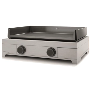 plancha gaz 2 feux - modern inox 60 - moderng60i - forge adour