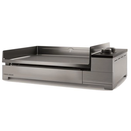 plancha gaz 2 feux - premium inox 60 - premiumg60i - forge adour