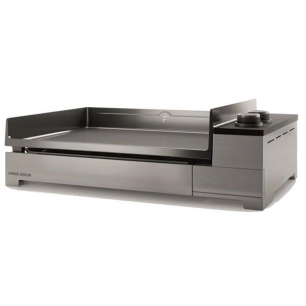 plancha gaz 2 feux - premium inox 60 - premiumg60i - forge adour