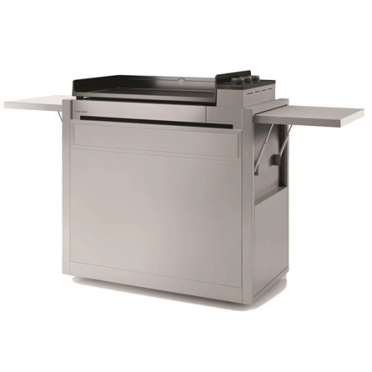 chariot inox pour plancha - premium 75 - chpif75 - forge adour