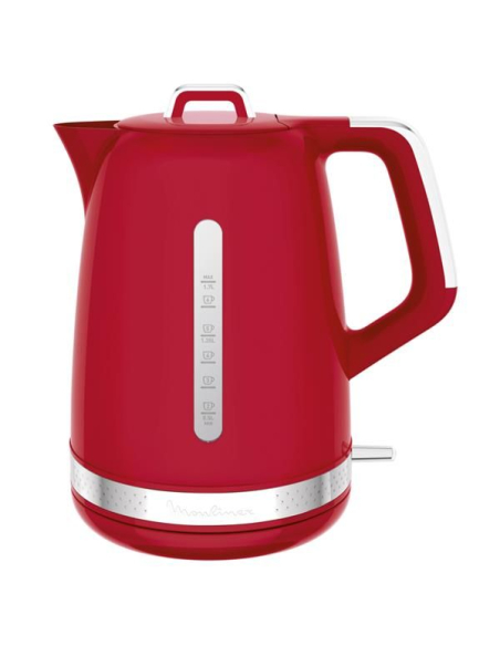 bouilloire 1.7 l rouge - soleil - by320510 - moulinex