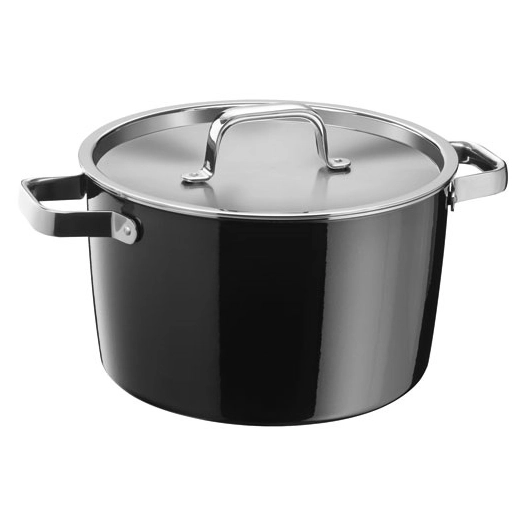 faitout haut 24 cm noir - fusiontec aromatic - wmf