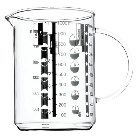 verre mesureur 1l - gourmet - wmf