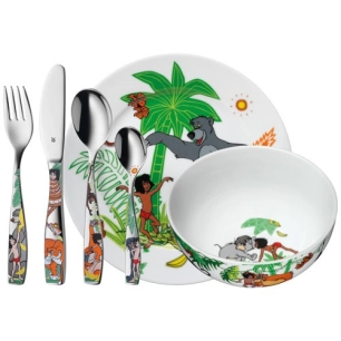 set vaisselle enfant 6 pièces - livre de la jungle - wmf