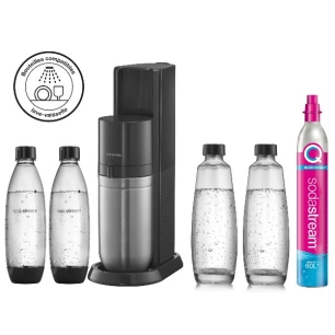 machine à gazéifier noire - duo - sodastream